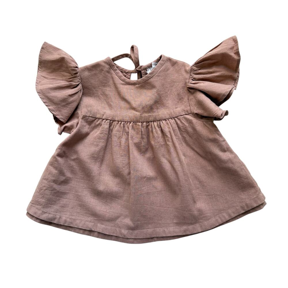 Canvas House Ruffle Top Size 3-4y